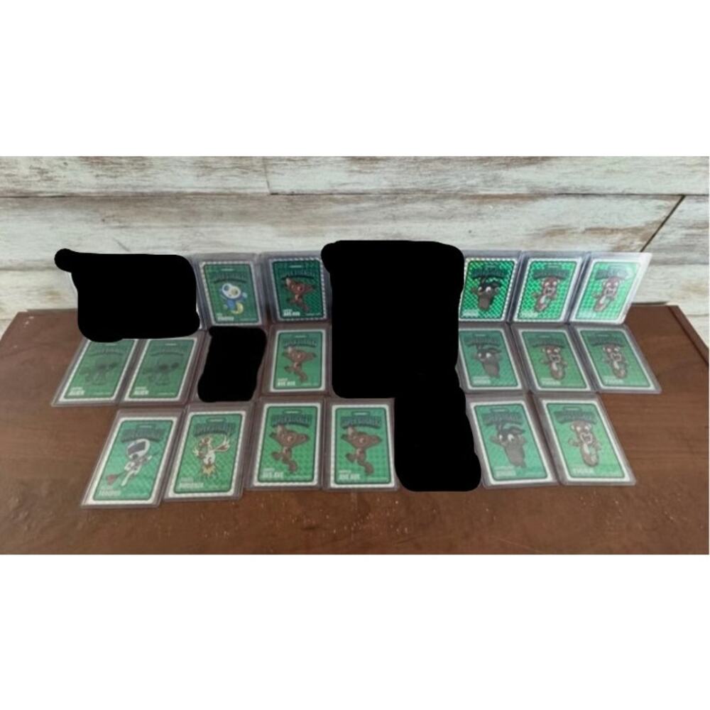 Veefriends Road to Veecon and others Green Ice Lot of Super Stickers x 17